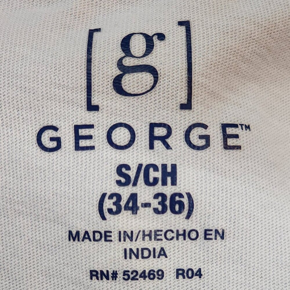 George Brand Purple Cotton Short Sleeve Pocket Front Polo Shirt Size S 34-36 - Picture 14 of 16